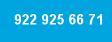 922 925 66 71